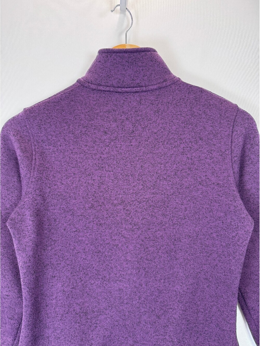 Eddie Bauer Radiator Fleece Jacket Women XS Purple Full Zip Mock Neck Outdoor - Picture 8 of 11